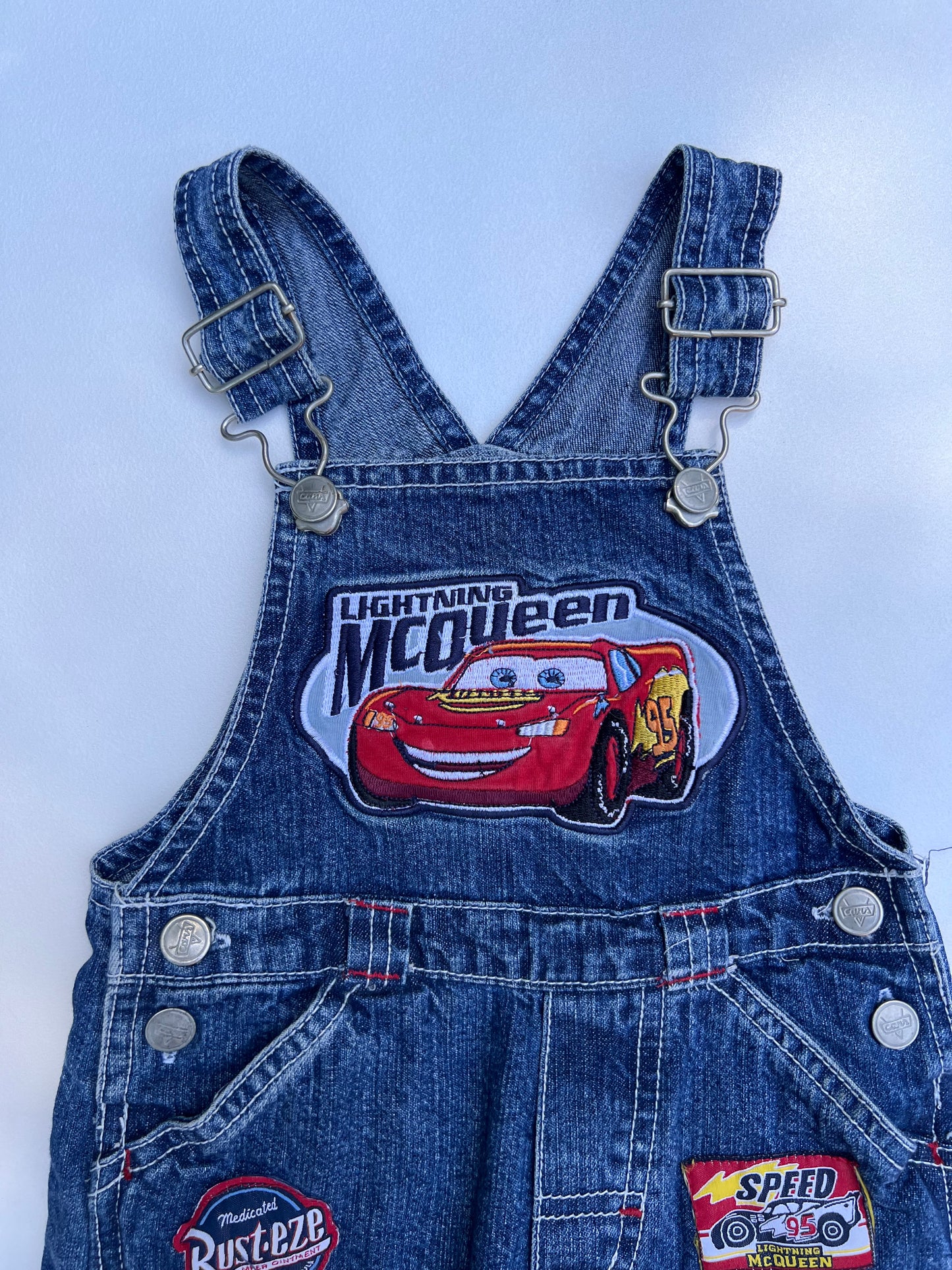 Lightning McQueen Overalls 12-18M