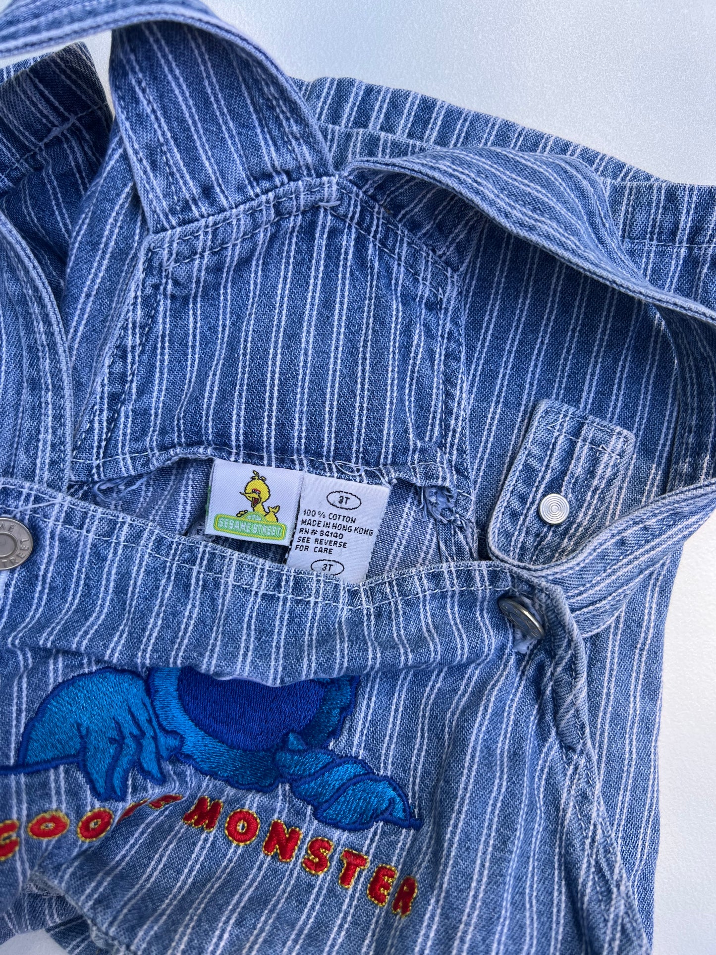 Cookie Monster Overalls 3Y