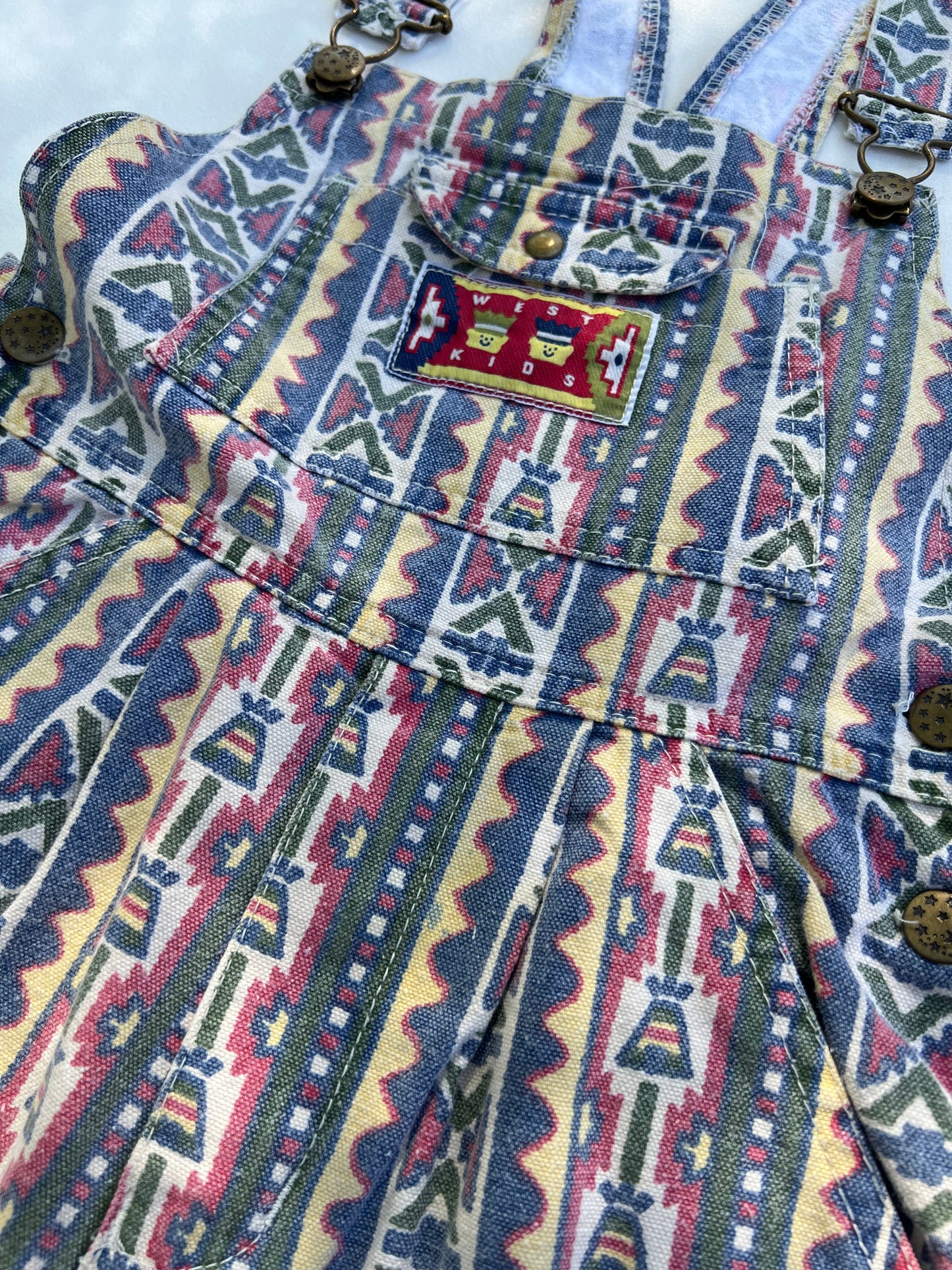Surf Style Aztec Overalls 4Y