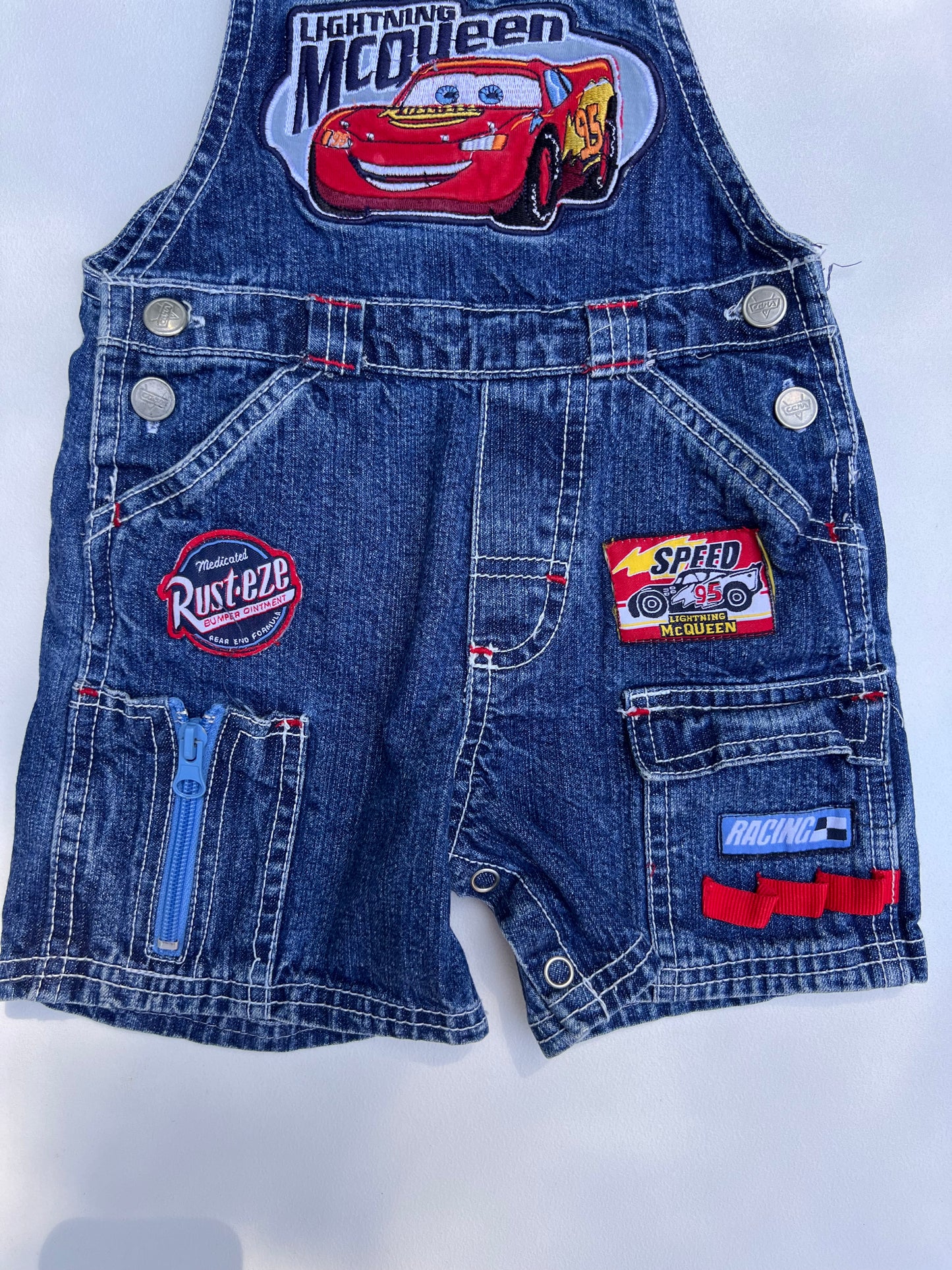 Lightning McQueen Overalls 12-18M