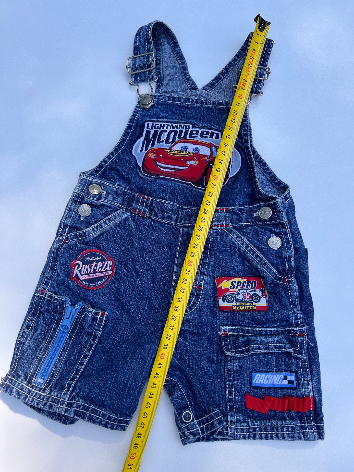 Lightning McQueen Overalls 12-18M