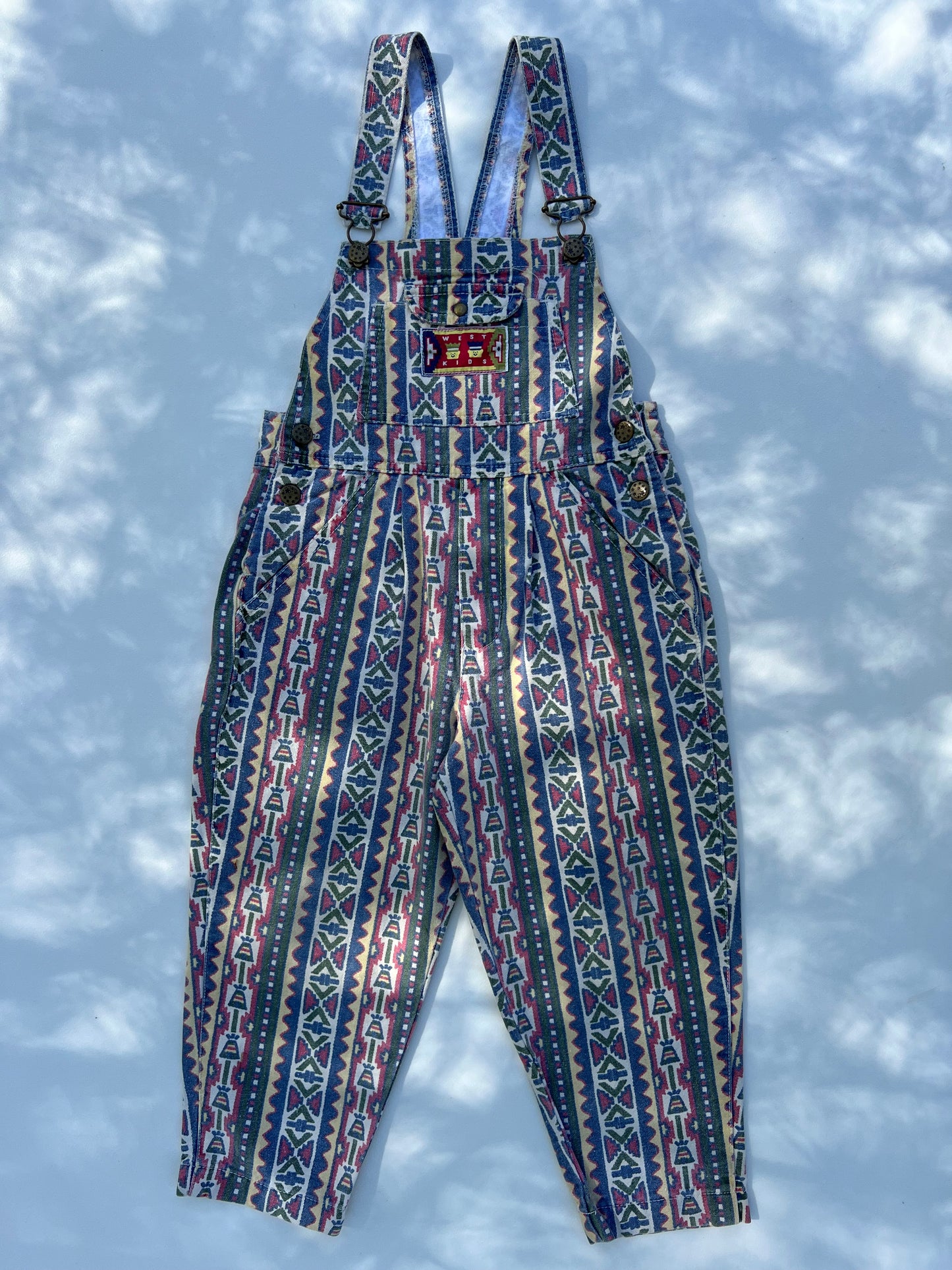 Surf Style Aztec Overalls 4Y