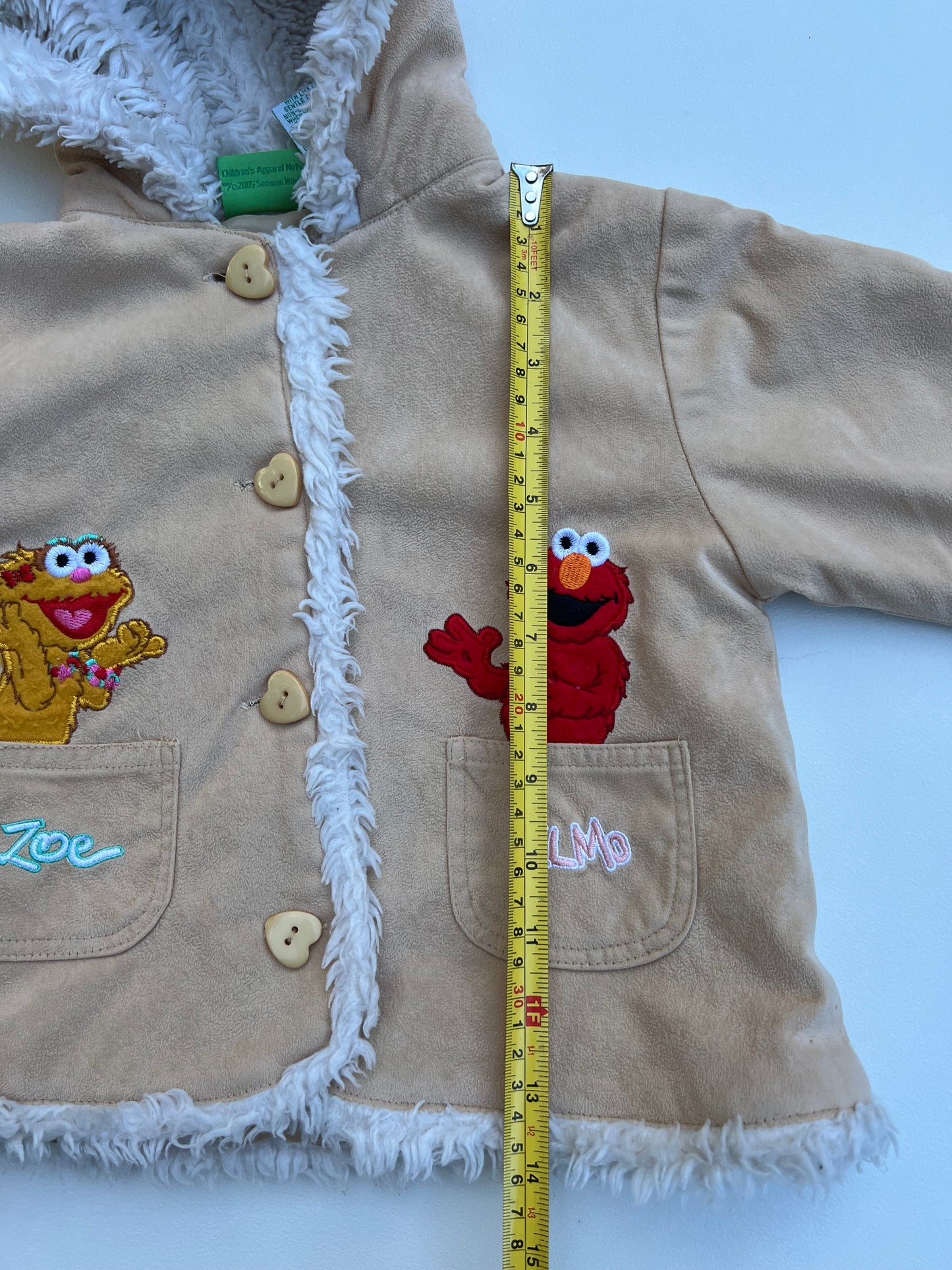 2005 Sesame Street Jacket 3-4Y