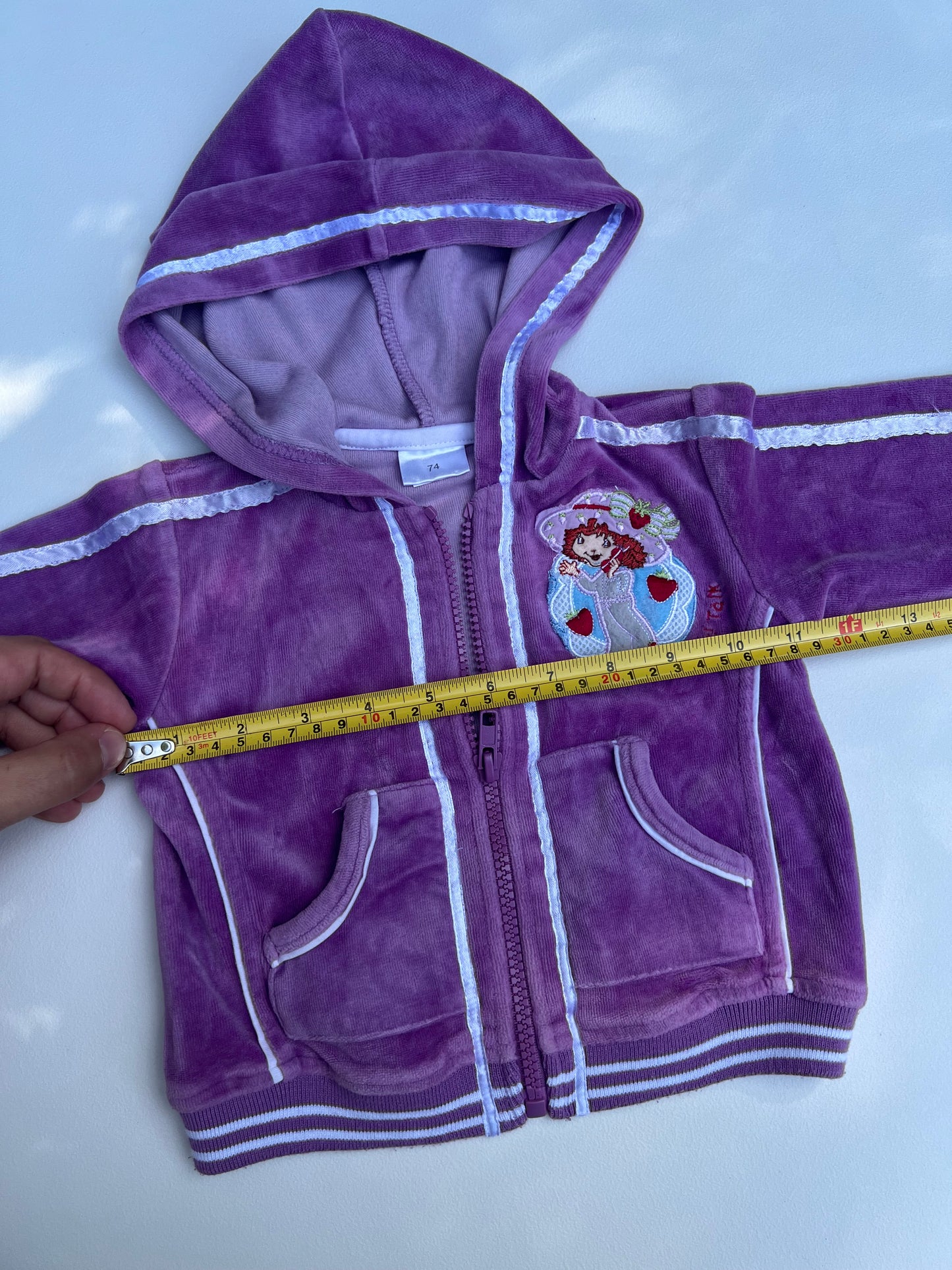 2000's Strawberry Shortcake Zip Sweater 6-12M